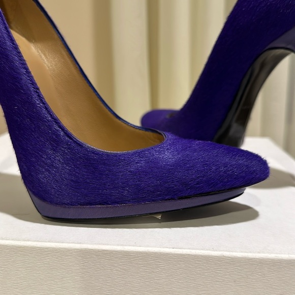 NWT BALENCIAGA VIOLET PONY HAIR PUMPS SIZE  36 IT - Picture 5 of 15